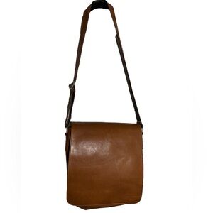 Piel genuine Leather Satchel crossbody bag shoulder bag 13 x 10